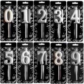 MUM RAKAM 5 CM GÜMÜŞ 8 NO - 1