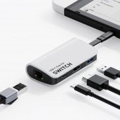 SHAZA Hagibis Type-C 4in1- 4K HDMI, RJ45, USB 3.0, PD100W Dönüştürücü Hub Adaptör - 2