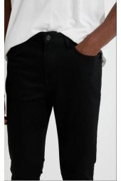KOTON MİCHAEL REAL DARK BLACK DÜZ SİYAH SLİM FİT LİKRALI JEAN DENİM KOT PANTOLON - 3