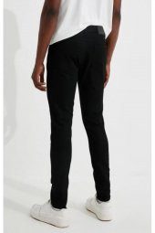 KOTON MİCHAEL REAL DARK BLACK DÜZ SİYAH SLİM FİT LİKRALI JEAN DENİM KOT PANTOLON - 5
