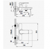 Creavit FY2500 Faye Banyo Armatürü - 2