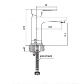 Creavit SR1500 Sharp Lavabo Armatürü - 2