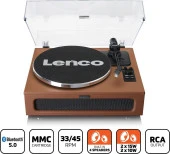 Lenco LS-430BN 4 DAHİLİ HOPARLÖRLÜ BLUETOOTHLU PİKAP PLAK ÇALAR KAHVERENGİ - 2