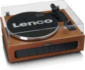 Lenco LS-430BN 4 DAHİLİ HOPARLÖRLÜ BLUETOOTHLU PİKAP PLAK ÇALAR KAHVERENGİ - 5
