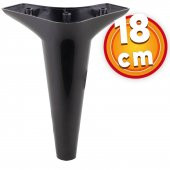 Lüks Mobilya Kanepe Sehpa TV Ünitesi Koltuk Ayağı 18 cm Siyah Baza Ayak - 1