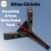 Piko Lüks Mobilya Kanepe Sehpa Tv Ünitesi Koltuk Ayağı 14 Cm Siyah Baza Ayakları - 3