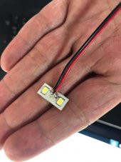 Hazır Kablolu 15-16-17-18-19-20 Volt İkili Beyaz Led - 2