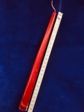 Kırmızı Şamdan Mumu - 26cm x 22mm Şamdan Konik Mum - 5