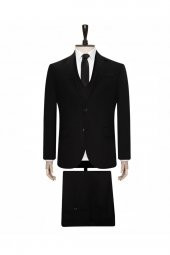 Yelekli Siyah Slim Fit Takım Elbise - 1