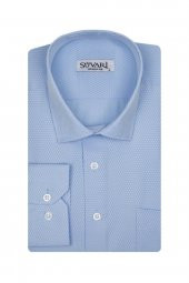 Bol Kesim Armürlü Beyaz Erkek Gömlek thumbnail 5