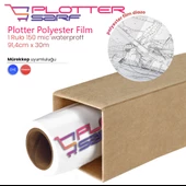PlotterSarf Plotter Polyesteri İnkjet Waterprof (Diazo) Kağıdı 150 Micron Rulo 91.4cm x 30mt (1 Rulo) - 1