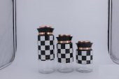 AROW DAMALI 3LÜ KAVANOZ SETİ TR-3738 - 1