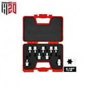 İzeltaş 1/2 Lokmalı Torx Uç Takımı (60Mm 9 Parça) - 1113006009 - 1