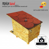 Kedi Kulübesi Premium Redroof Shıngle Çatı Kaplamalı - 3