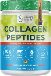 Natures Supreme Collagen Peptides Powder 300 Gr Şeftali - 1