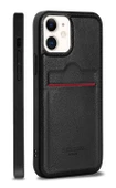 Apple iPhone 11 Kartlıklı Rich Boss Lüx Deri Kılıf Siyah - 1