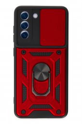 Samsung Galaxy S21 FE Kılıf Pars Lens Yüzüklü Kamera Sürgülü Silikon Kılıf thumbnail 4