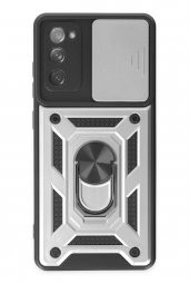 Samsung Galaxy S20 FE Kılıf Pars Lens Yüzüklü Kamera Sürgülü Silikon Kılıf thumbnail 6