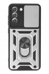 Samsung Galaxy S21 FE Kılıf Pars Lens Yüzüklü Kamera Sürgülü Silikon Kılıf thumbnail 6