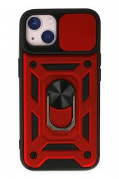 iPhone 14 Kılıf Pars Lens Yüzüklü Kamera Sürgülü Silikon Kılıf thumbnail 4