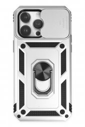 iPhone 14 Pro Kılıf Pars Lens Yüzüklü Kamera Sürgülü Silikon Kılıf - 8