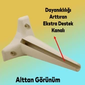 Aspen Lüks Mobilya Kanepe Koltuk Tv Ünitesi Konsol Yükseltici Ayağı Ayakları 24 Cm Krem Ayak - 4