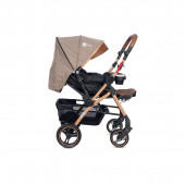 4 Baby Active Gold Plus Çift Yönlü Bebek Arabası Füme Gri - 3