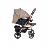 4 Baby Active Gold Plus Çift Yönlü Bebek Arabası Füme Gri - 4