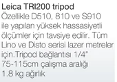 Leica Tripod TRI200 Profesyonel Ağır Hizmet Tripodu - 2
