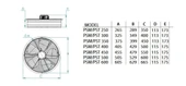 Fanexfan PST 400 Aksiyal Sanayi Aspiratör (Trifaze) 400 mm - 2