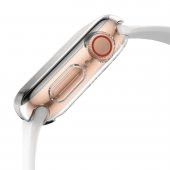 BİNANO APPLE WATCH 45MM SİLİKON KASA VE EKRAN KORUYUCU ŞEFFAF - 3