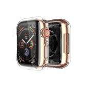 BİNANO APPLE WATCH 45MM SİLİKON KASA VE EKRAN KORUYUCU ŞEFFAF - 1