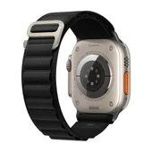 E2M APPLE WATCH 42-44-45-46-49MM KRD-26 ALPINE SİYAH KORDON - 1