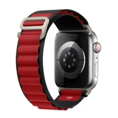 E2M APPLE WATCH 38-40-41MM KRD-26 ALPINE ÇİFT RENKLİ BORDO KORDON thumbnail 1