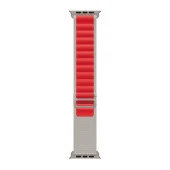 E2M APPLE WATCH 42-44-45-49MM KRD-26 ALPINE ÇİFT RENKLİ KIRMIZI KORDON thumbnail 2