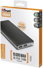Trust 21149 Urban Primo 10000 mah Powerbank Siyah - Taşınabilir Şarj Cihazı - 1