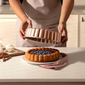 Nehir Papatya Rose Gold 26 cm Döküm Kek Tart Kalıbı - 2