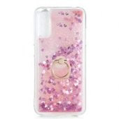 Samsung Galaxy A70 Kılıf Sulu Simli Akışkan Silikon thumbnail 5