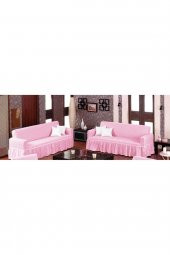 Bürümcük Koltuk Örtüsü Maxi Çekyat (3+3)-Pembe - 1
