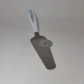 Ramdet Paslanmaz Pratik Hamur Ruleti Pizza Kesme Aparatı ve Servis Spatulası Kek Pizza Servis Spatulası ve Kesici - 2