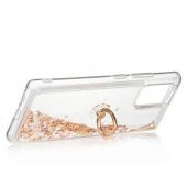 Samsung Galaxy A91 (S10 Lite) Kılıf Sulu Simli Akışkan Silikon thumbnail 1