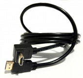 aogo Hdmi Kablo 90 Derece 5 Metre HDMI L Kablo HDMI Erkek - Erkek Aşağı Açılı Kablo 5M - 1