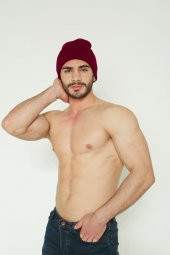 Unisex Bordo Katlamalı Bere - 4