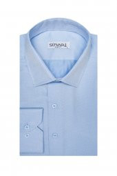Slim Fit Armür Desenli Erkek Gömlek - 1