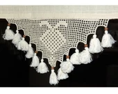 Buldan İşi 2li Paket Örme El İşi Perde Danteli-Çilek Desen - 1