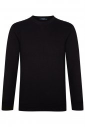 Rahat Kalıp O Yaka Karyokalı Lacivert Erkek Sweat - 5