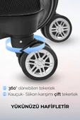 Polo&Sky Petek Model Siyah Renk Büyük Boy Valiz Bavul - 6