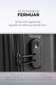 Polo&Sky Petek Model Siyah Renk Orta Boy Valiz Bavul - 5