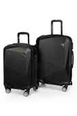 Polo&Sky Elmas Model Siyah Renk 2'li Valiz Seti (Kabin+Orta) - 6