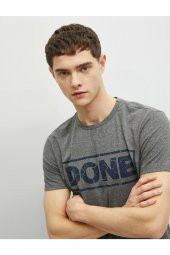 Erkek T-Shirt Kısa Kollu Bisiklet Yaka Pamuklu thumbnail 2